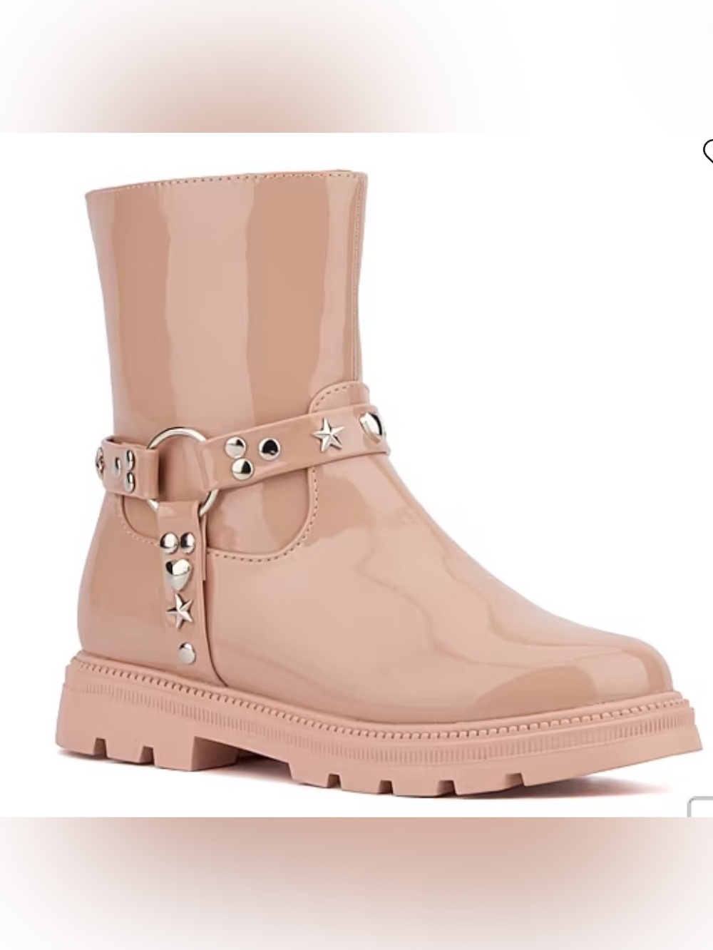 Olivia Miller Little & Big Kid Girls Harness Lug Flat Heel Chelsea Boots